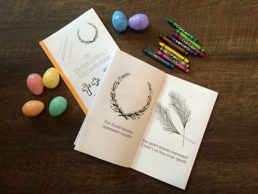 Easter Symbols Coloring Book, Candy Box, And Tag - Cranial Hiccups