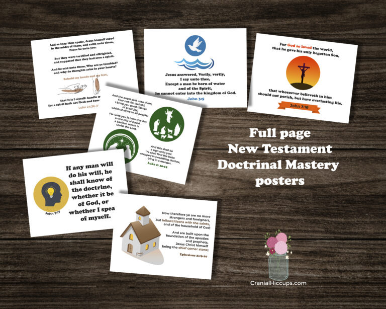 New Testament Doctrinal Mastery Posters & Flashcards for 2023