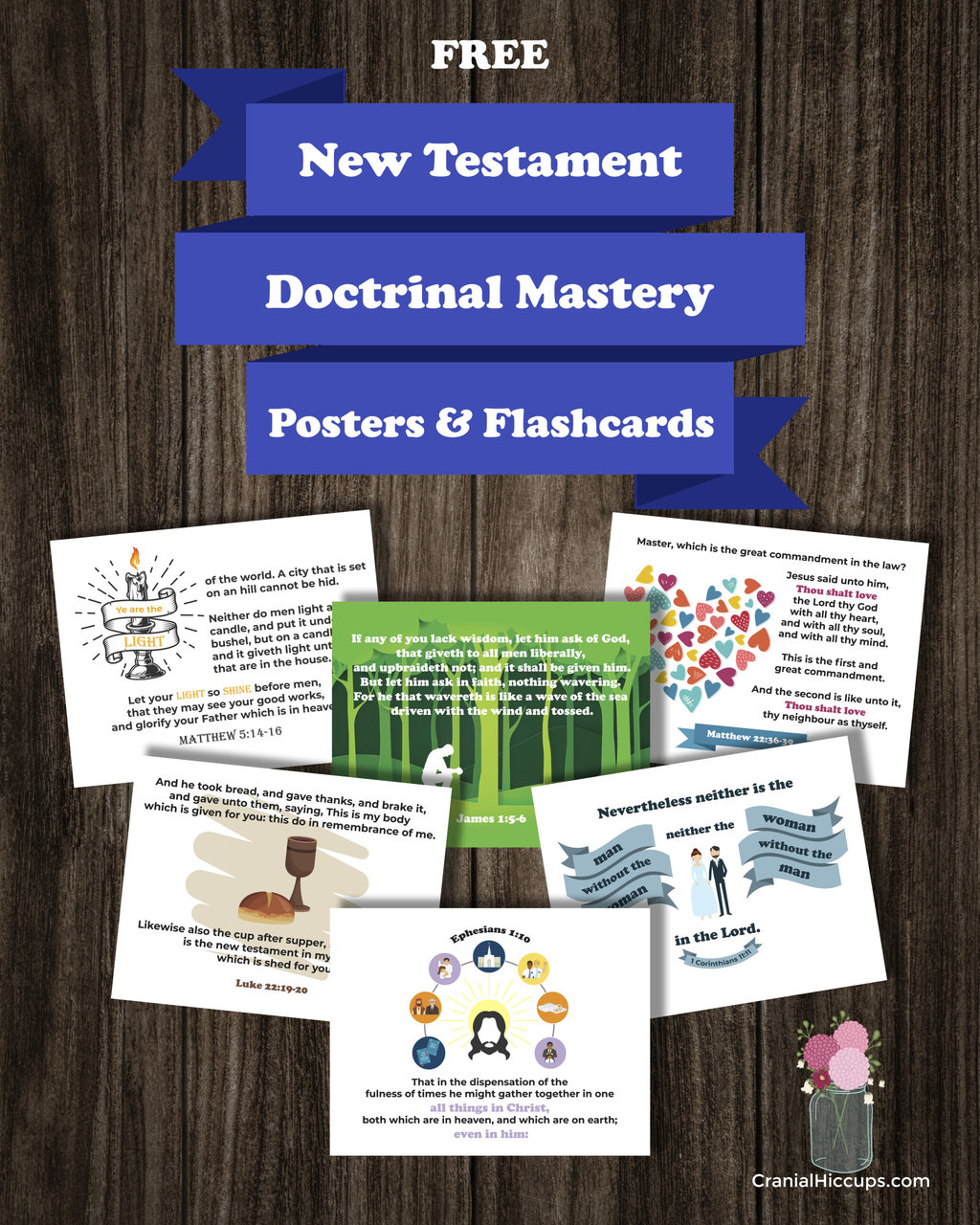 New Testament Doctrinal Mastery Posters & Flashcards for 2023 Cranial